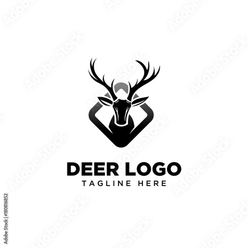 Square deer logo