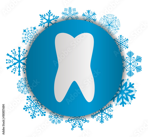 tooth christmas icon