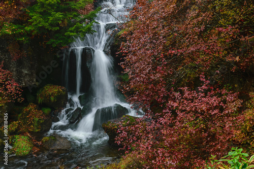 Autumn Colors and Ryuzu waterfall in Nikko Japan