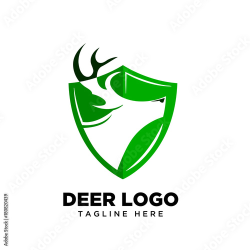 Secure head deer logo