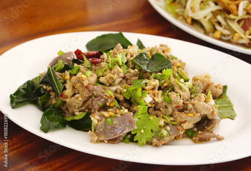 Pork spicy salad Thai style © augustcindy