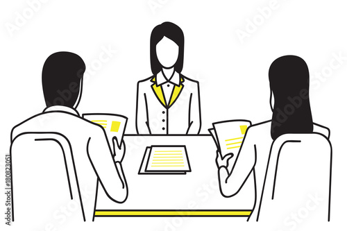 Job interview concept