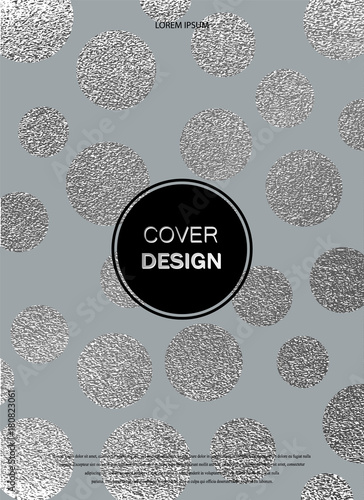 Silver glossy texture. Meta...