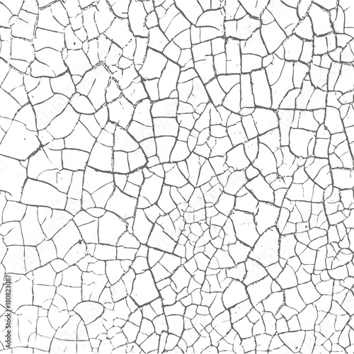 Distress, dirt texture. Vector illustration. Grunge background. Pattern with cracks.