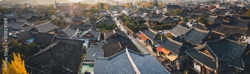 Scenery of Jeonju Hanok Village photo