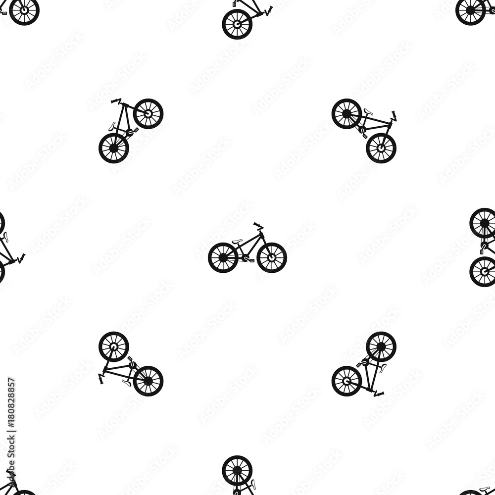 Bike pattern seamless black Bike pattern seamless black