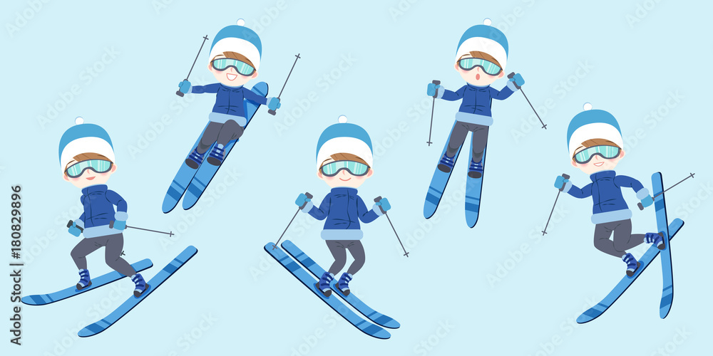 man is skiing man is skiing