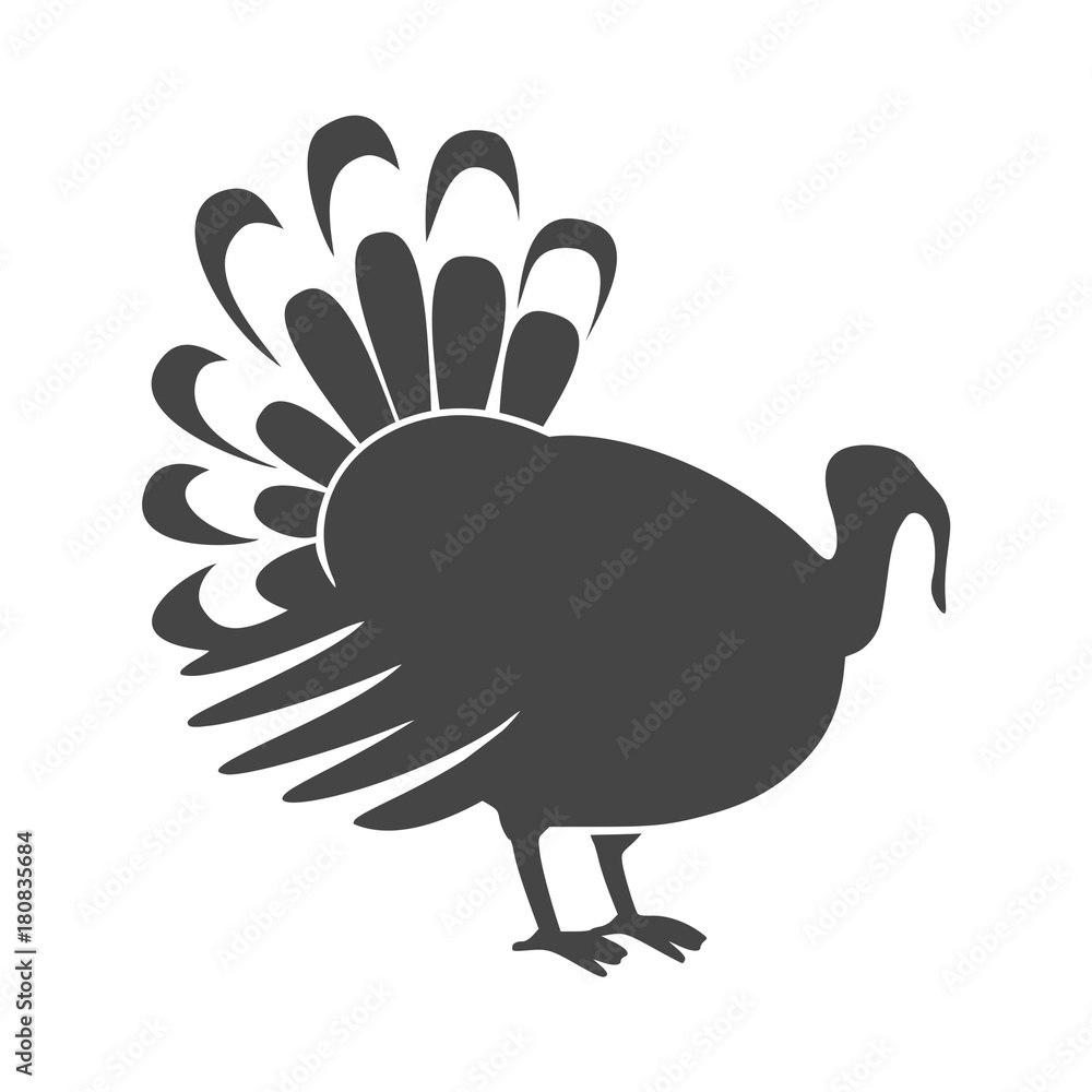 Turkey silhouette icon Turkey silhouette icon
