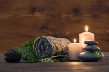 Foto auf Acrylglas Massagesalon Spa-Behandlungsset  © Rido