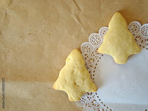 Wallpaper Mural Christmas cookies on paper and white napkin. Torontodigital.ca