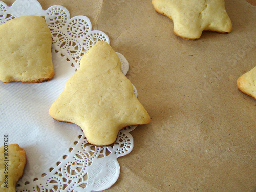 Wallpaper Mural Christmas cookies on paper and white napkin. Torontodigital.ca