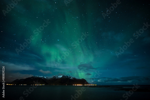 Aurora on Lofoten, Norway © Clare