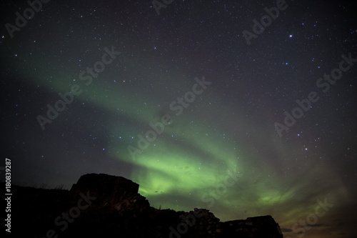 Aurora in Lofoten at Eggum Castle