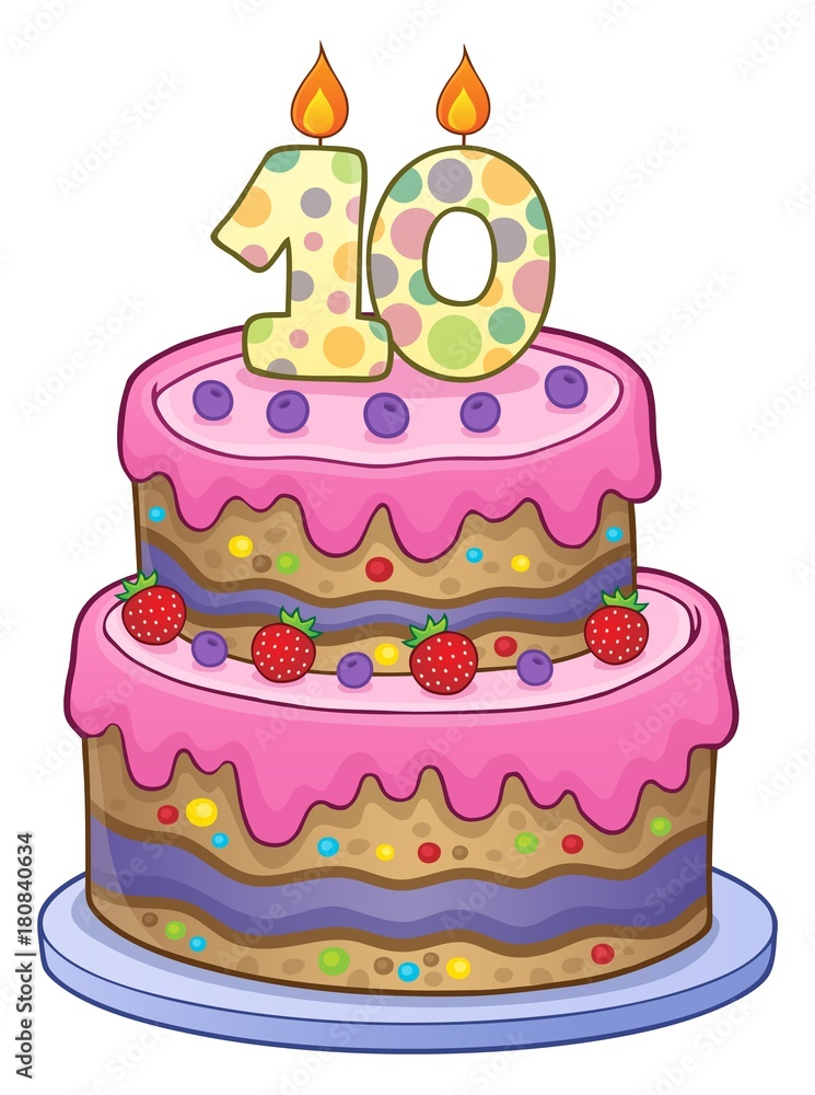 Birthday cake image for 10 years old Birthday cake image for 10 years old
