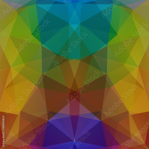 Geometric pattern, polygon triangles vector background in brown, purple, blue tones. Illustration pattern
