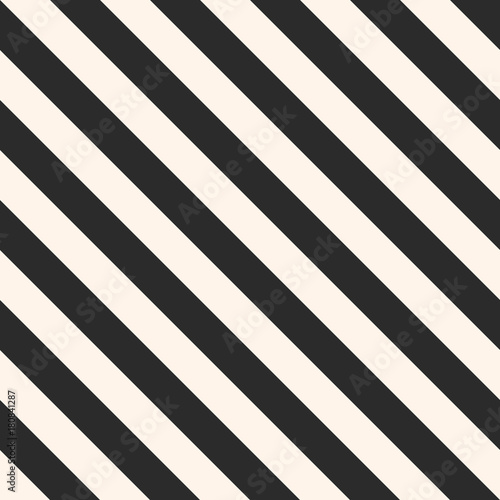Diagonal pattern. Lines pattern. Vector stripes seamless pattern. Repeat diagonal lines texture, black and white