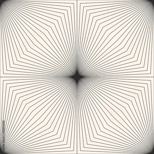 3d pattern. Geometric seamless pattern with thin slanted lines in concentric square form