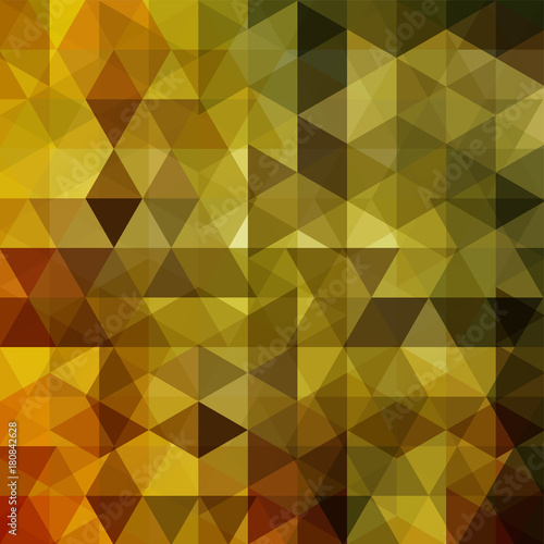 Abstract background consisting of brown triangles. Geometric design for business presentations or web template banner flyer. Vector illustration