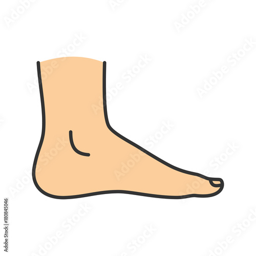 Foot color icon