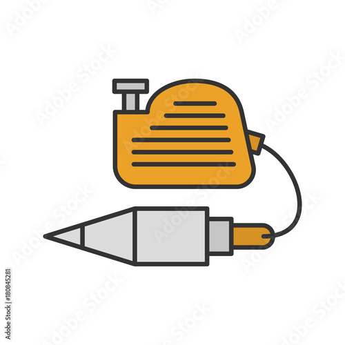 Plumb bob color icon