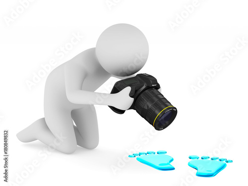 man with digital camera on ...