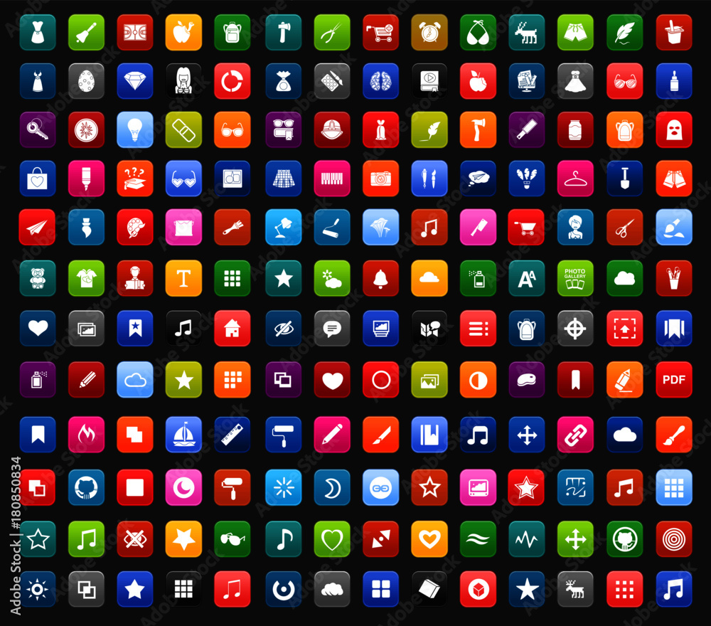 Art Icons set Art Icons set