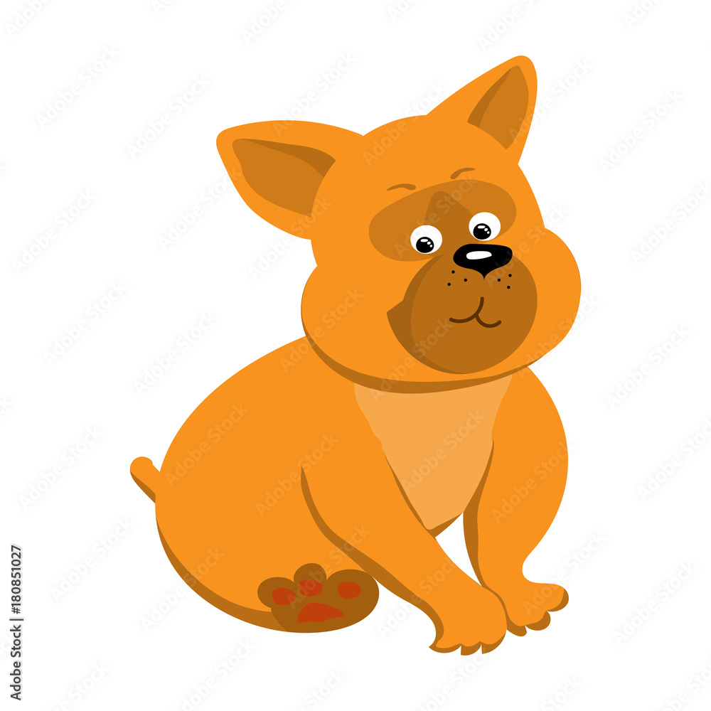 Dog comics line drawing .Vector illustration. Dog comics line drawing .Vector illustration.