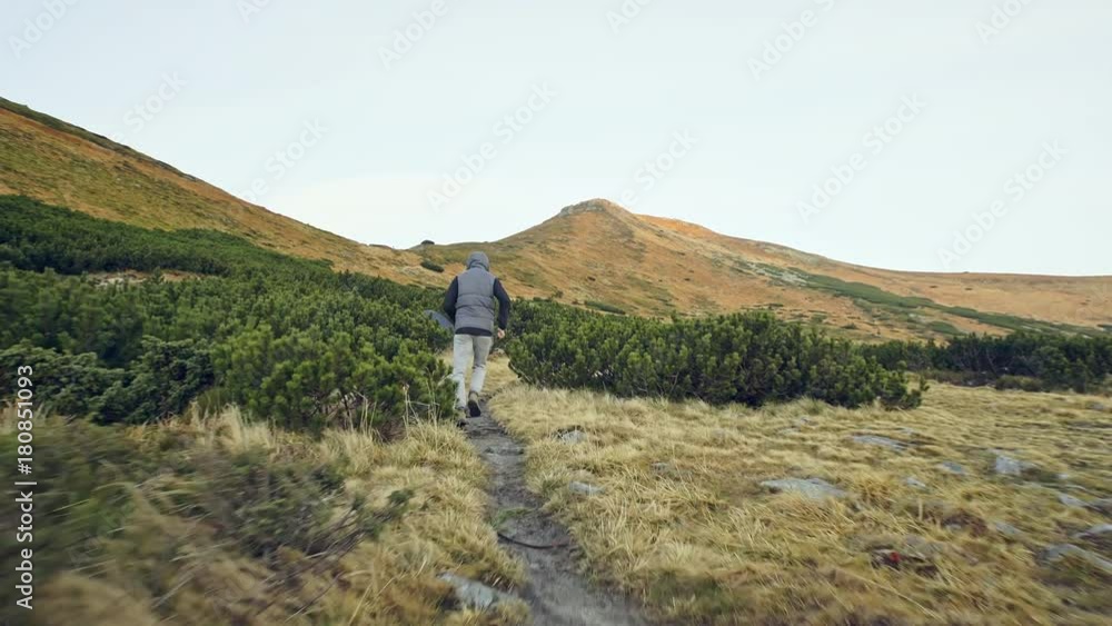 Running man, nature, feel the fresh air and freedom. Running man, nature, feel the fresh air and freedom.