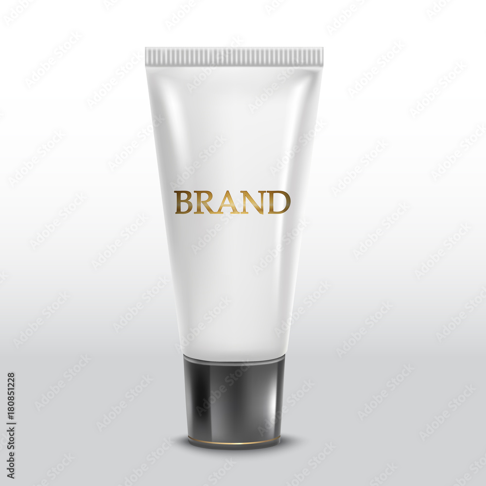 Realistic tube. For cosmetics Realistic tube. For cosmetics