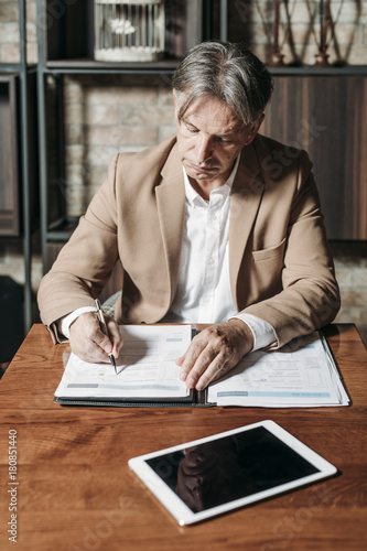 Businessman Writing