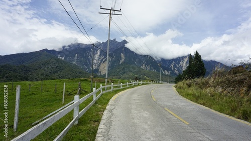 the road to Kundasang, Sabah, Malaysia