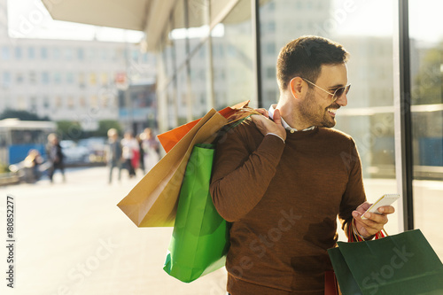 Man at the shopping