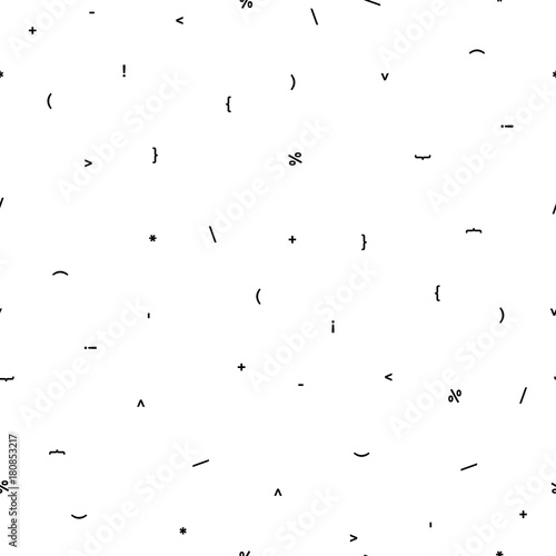 Pattern of mathematical signs on white background, vector, eps 10 © dmf87