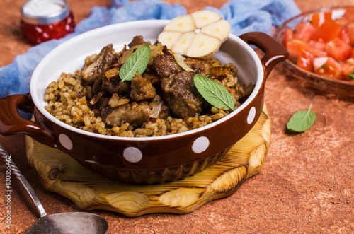 Rice with spices and meat