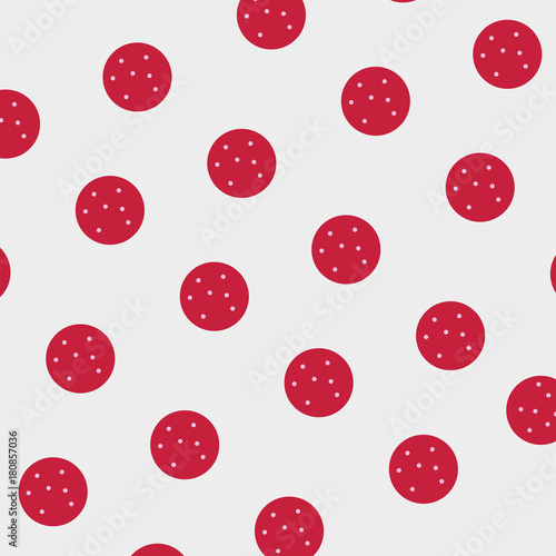 salami slices pattern- vector illustration