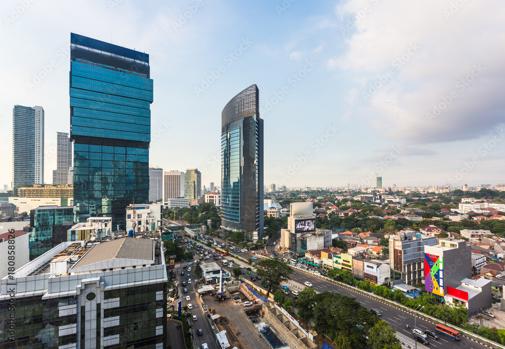 Jakarta business district.