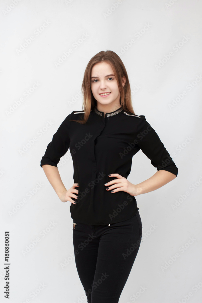 business woman. Portrait of a young attractive woman. business woman. Portrait of a young attractive woman.
