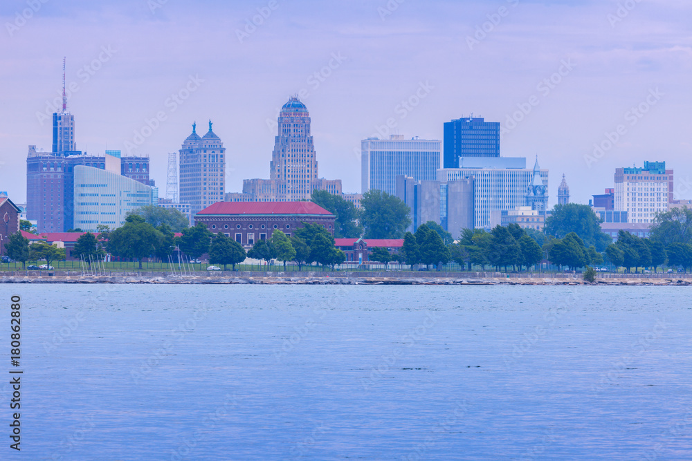 Panorama of Buffalo across Niagara River