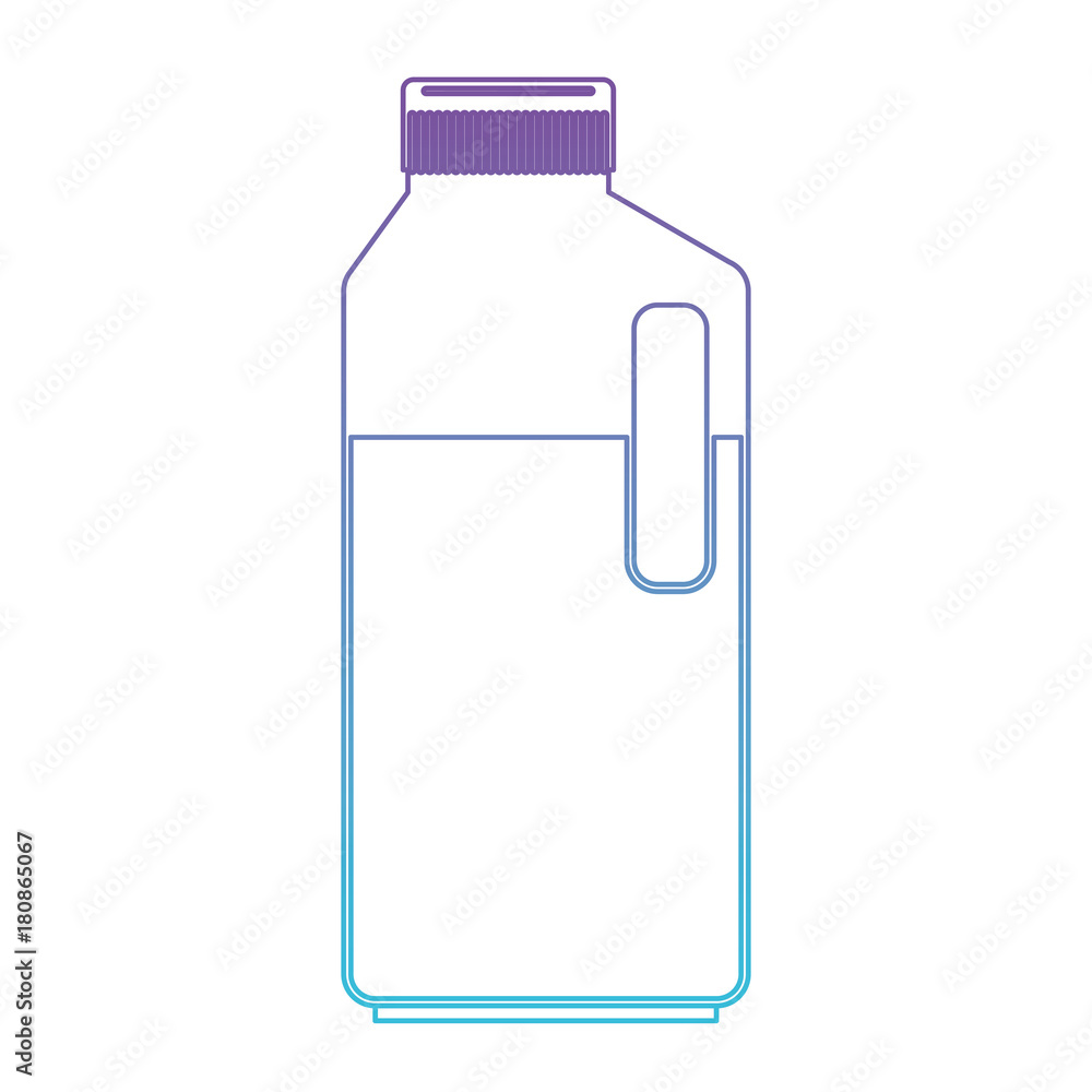 orange juice bottle in degraded purple to blue color contour orange juice bottle in degraded purple to blue color contour
