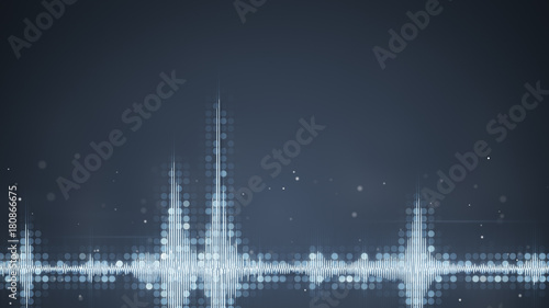 Grey audio waveform equaliz...