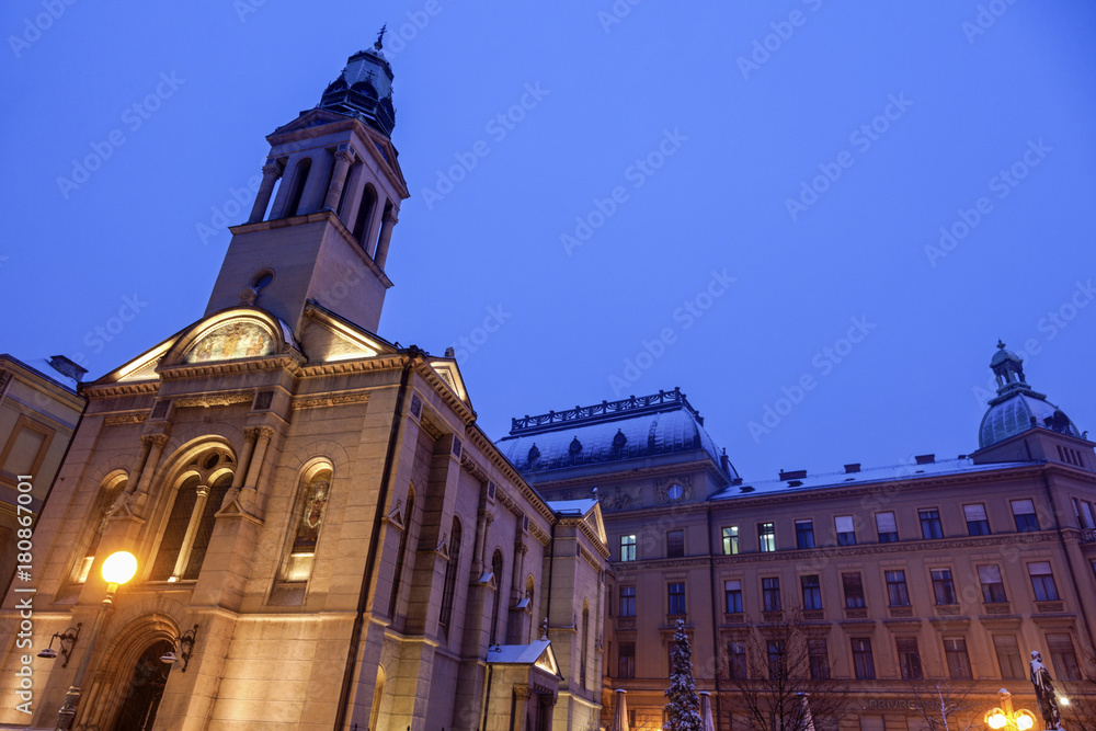 Petar Preradovic Square and Orthodox Cathedral