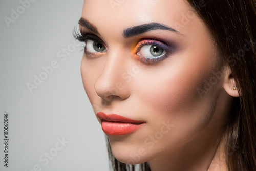 woman with beautiful makeup