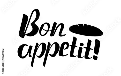 Bon appetit lettering