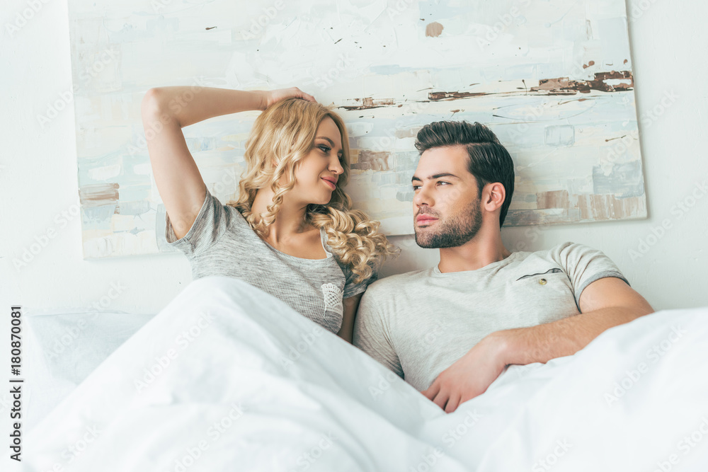 Obraz premium young couple in bed