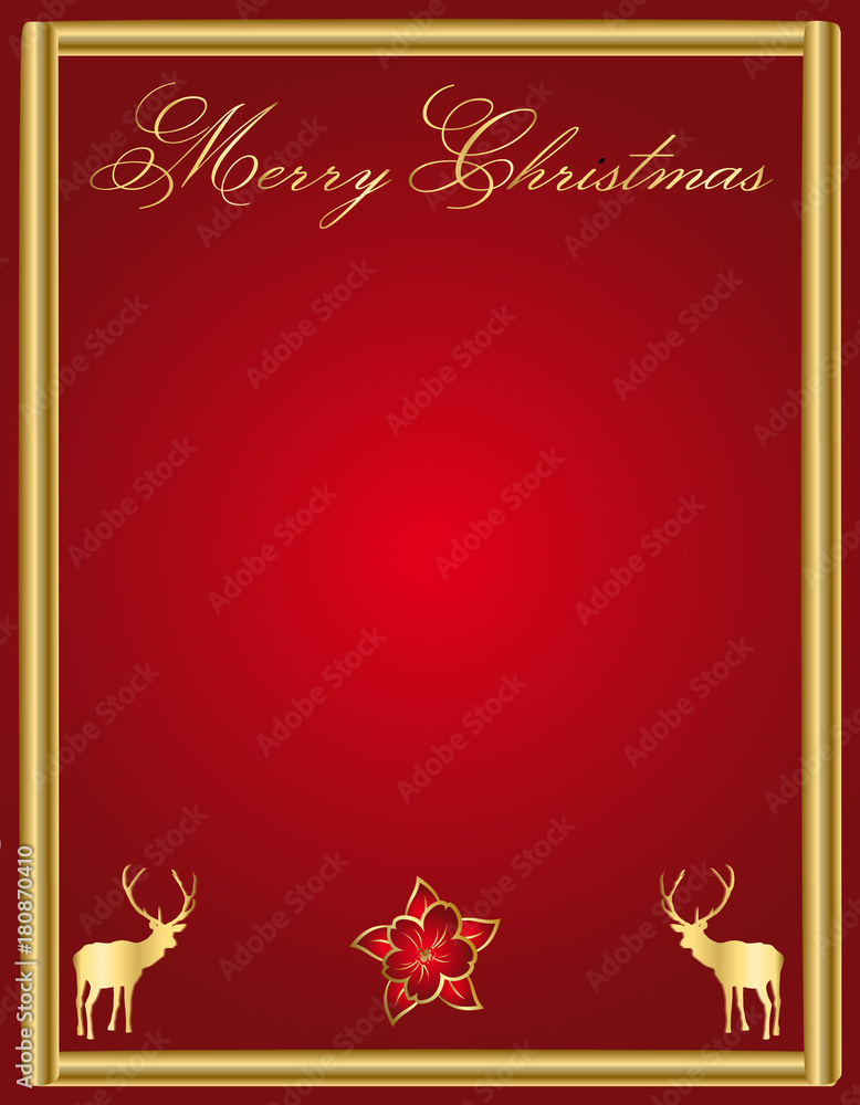 Christmas-Red and Gold Frame Christmas-Red and Gold Frame