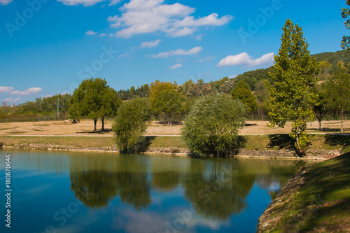 Parco fluviale del fiume Tevere vicino Todi, Umbria