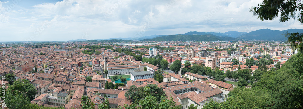Panoramic view of city Brescia, Italy