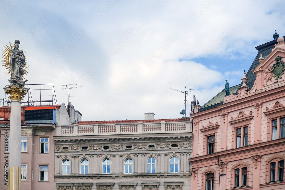antique building view in Brno, Czech Republic