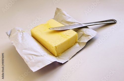 Opened Block Of Butter With A Knife . Butter hits record high price .