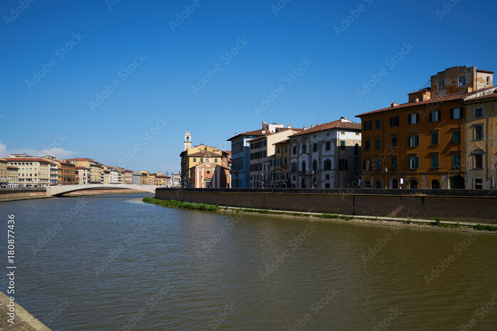 View of Pisa and Arno river